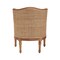 Bali & Pari Elizette Traditional French Beige Fabric and Honey Oak Finished Wood Accent Chair 238-13383-ZORO - alternate 2